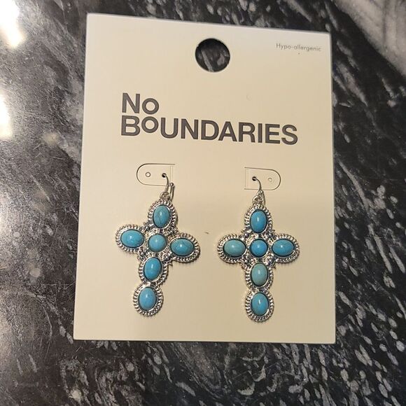 NEW BRAND NO BOUNDARIES WESTERN JEWELRY BOHO VINTAGE  TURQUOI EARRINGS - Picture 11 of 14
